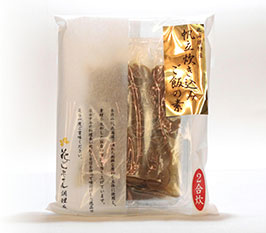 花びしオリジナル商品「ホタテ炊き込みご飯の素」